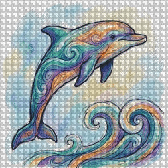 Fire & Ice Dolphin © 50x50