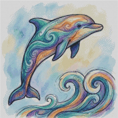 Fire & Ice Dolphin © 50x50