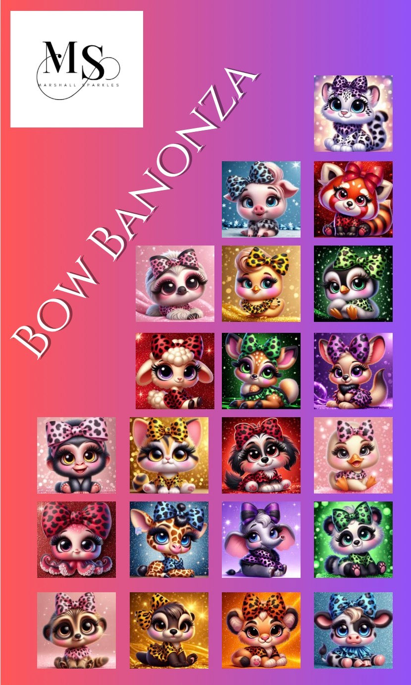Bow Bonaza © 30x30 (20 Paintings plus a free canvas)