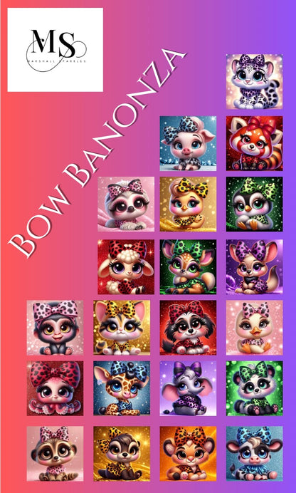 Bow Bonaza © 30x30 (20 Paintings plus a free canvas)