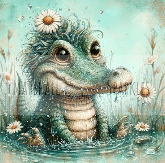 Daisy Collection -  Alligator © 40x40