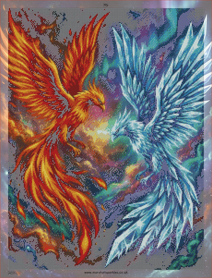 Fire & Ice Phoenix © 60x80