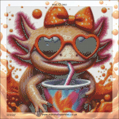 Milkshake Axolotl © 40x40 Round Fairy Drill