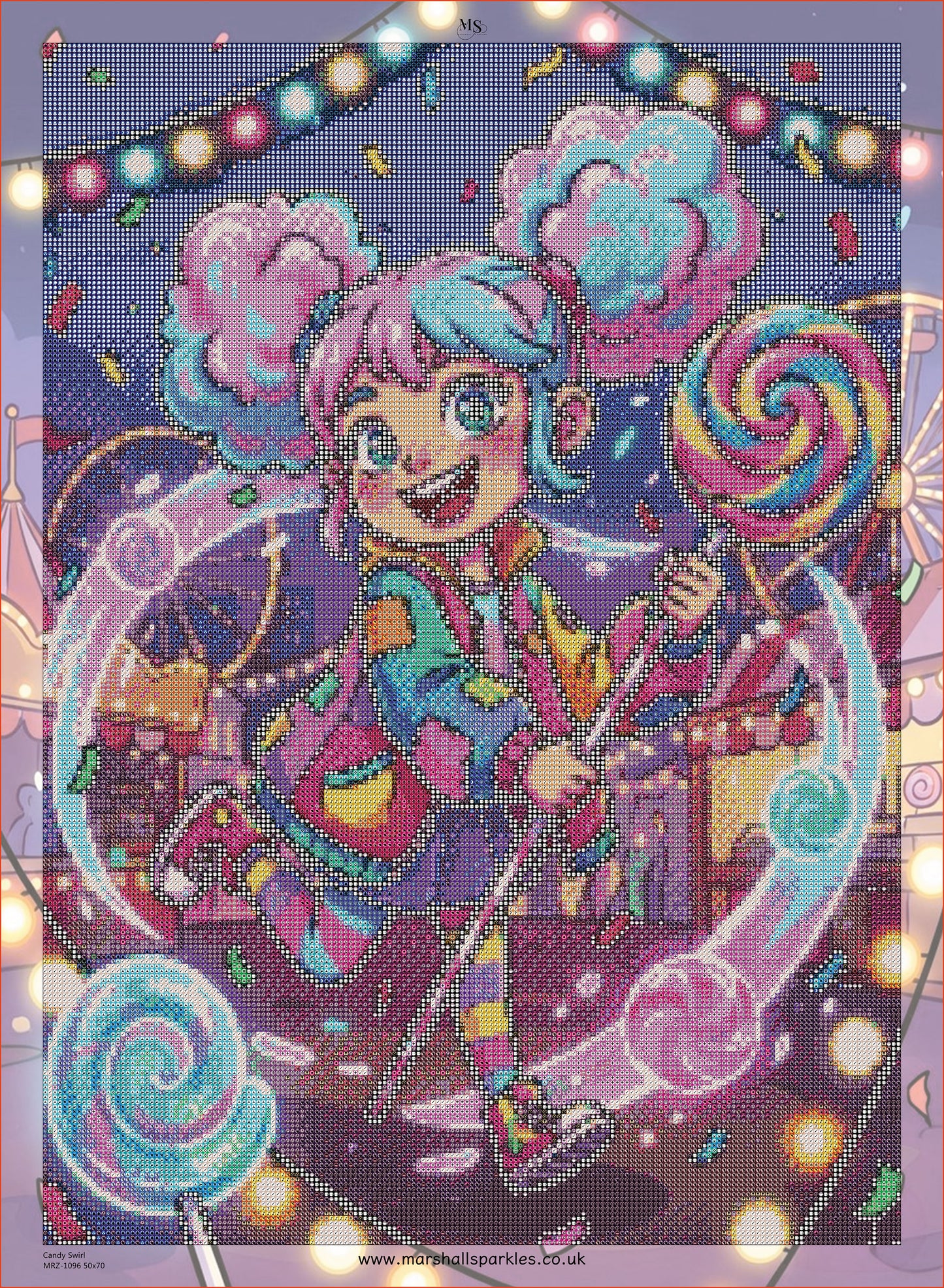 Candy Swirl © 50x70
