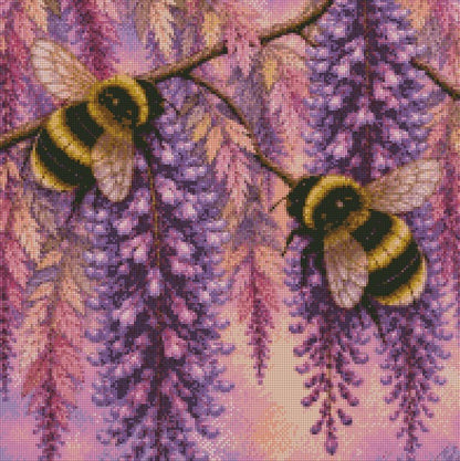 Wisteria Garden © 50x50 by Rachel Diamond