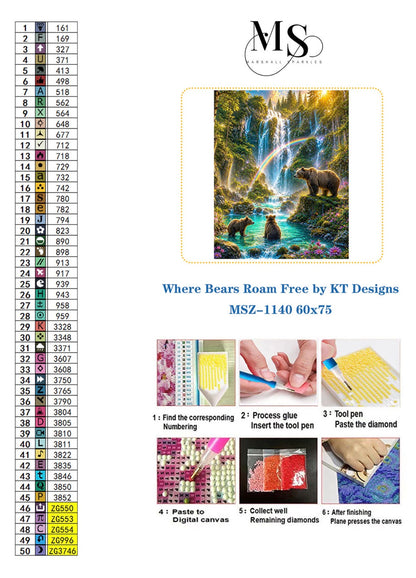 Where Bears Roam Free © 60x75 by KT Designs