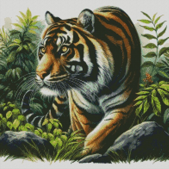Tiger on the Prowl © 50x50