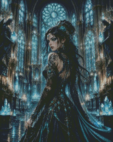 The Azure Rose Queen © 60x75 by CrazyLoneWolf