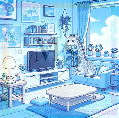 Pixel Room Giraffe © 60x60