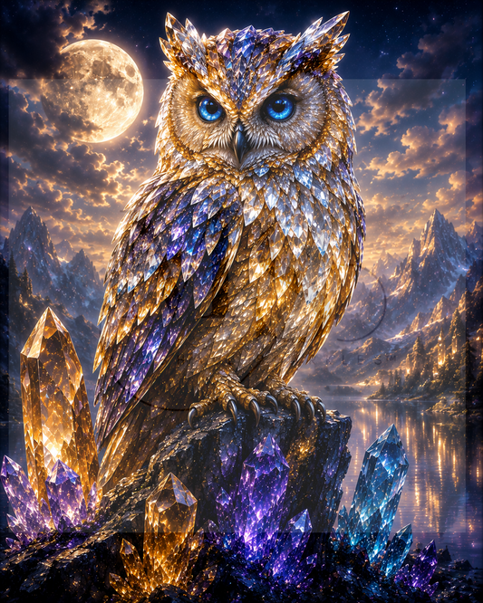 Moonlit Crystal Guardian © 60x75 by CrazyLoneWolf