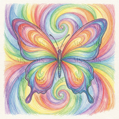 Fire & Ice Butterfly © 50x50