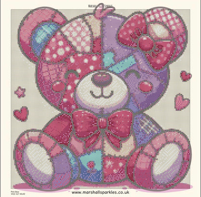 Pink Bear ©  40x40 (print to order)
