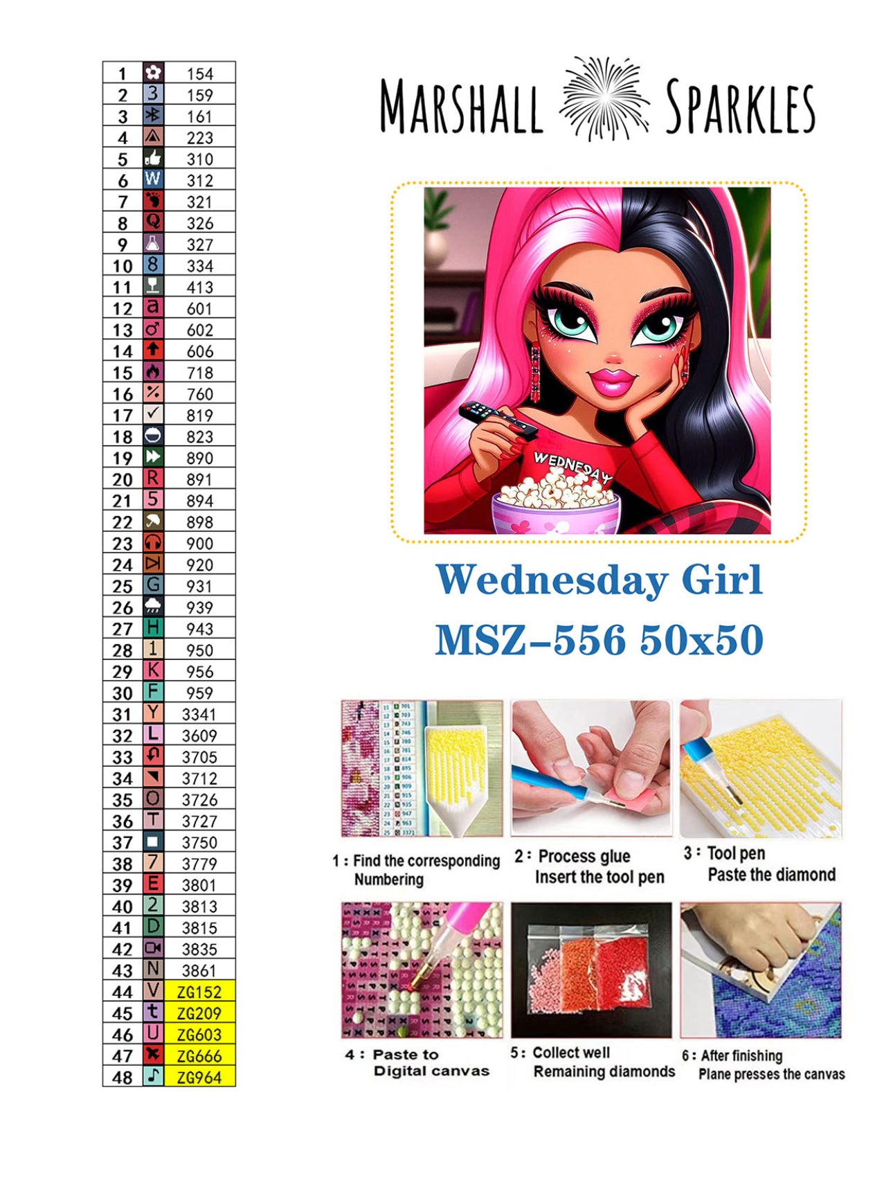 Wednesday Girl © 50x50 - (print to order)