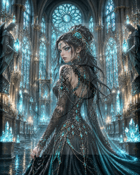 The Azure Rose Queen © 60x75 by CrazyLoneWolf