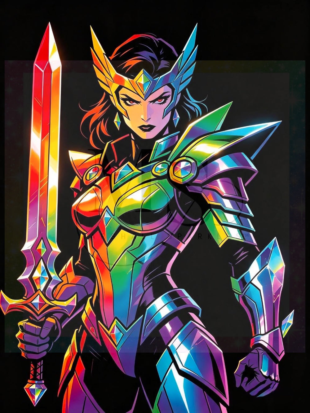 Chromara Valor (rainbow candy) © 60x80