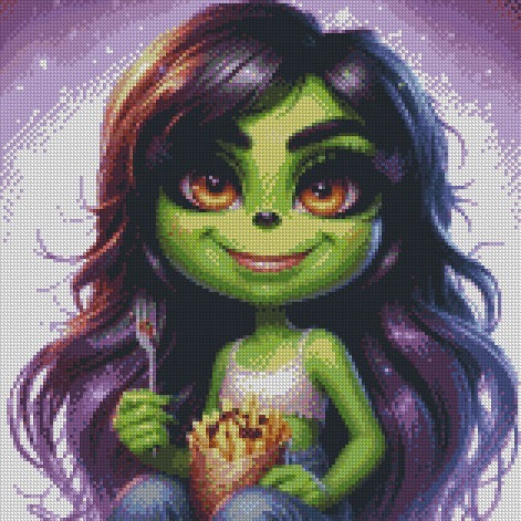June Lyra © 40x40 round fairy