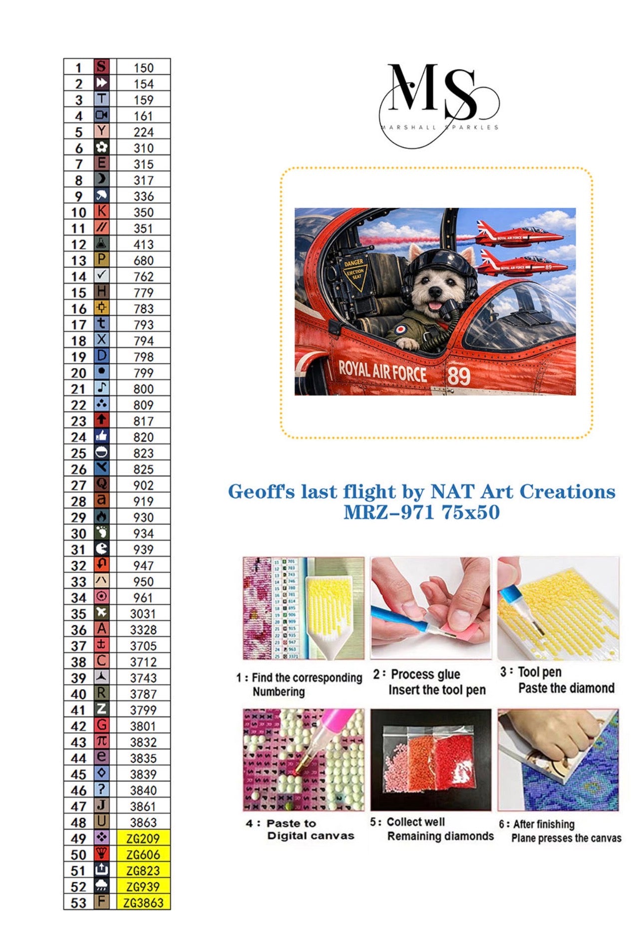 Geoff’s last flight © 75x50 by NAT Art Creations