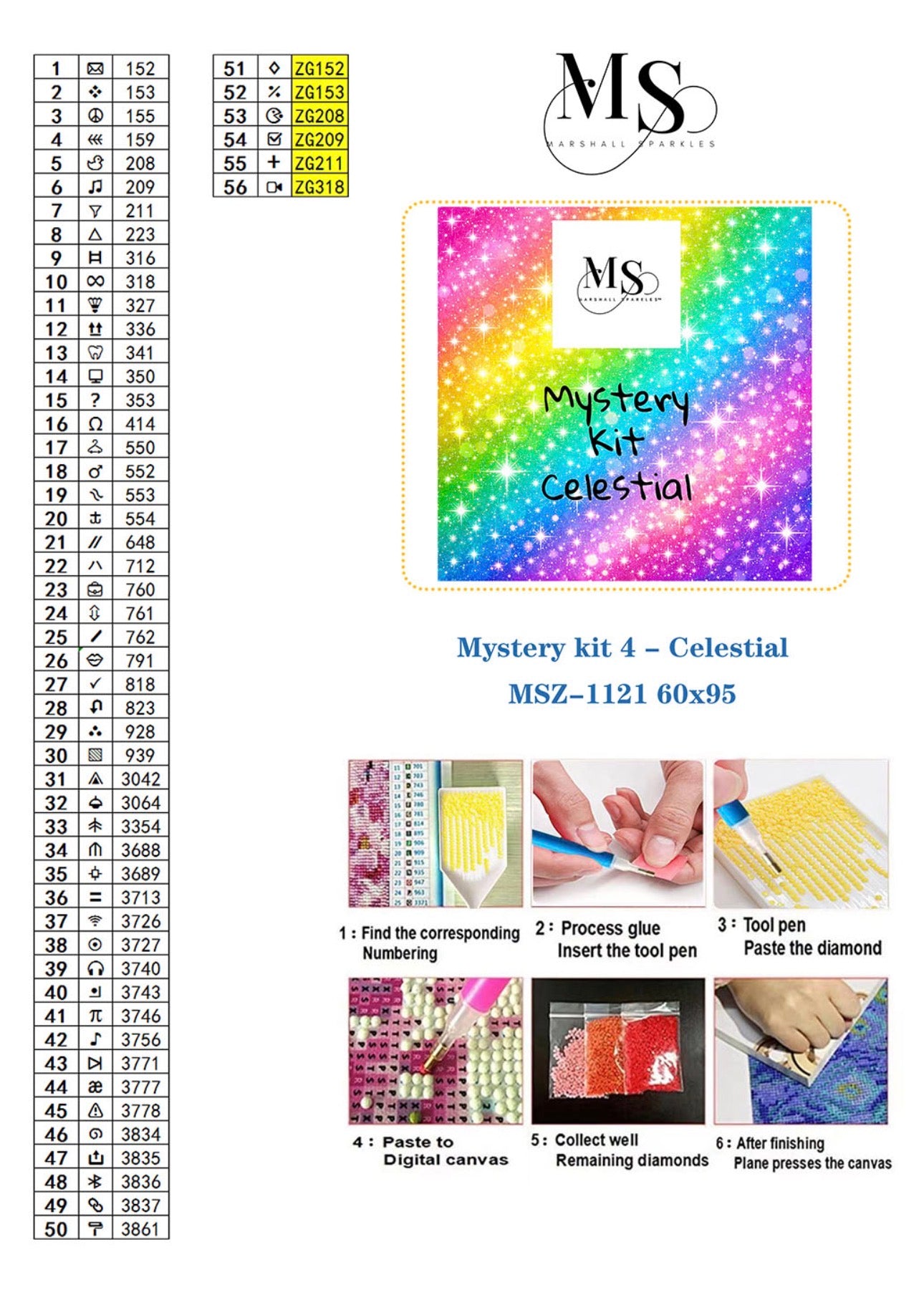 Mystery kit 4 - Celestial © 60x95