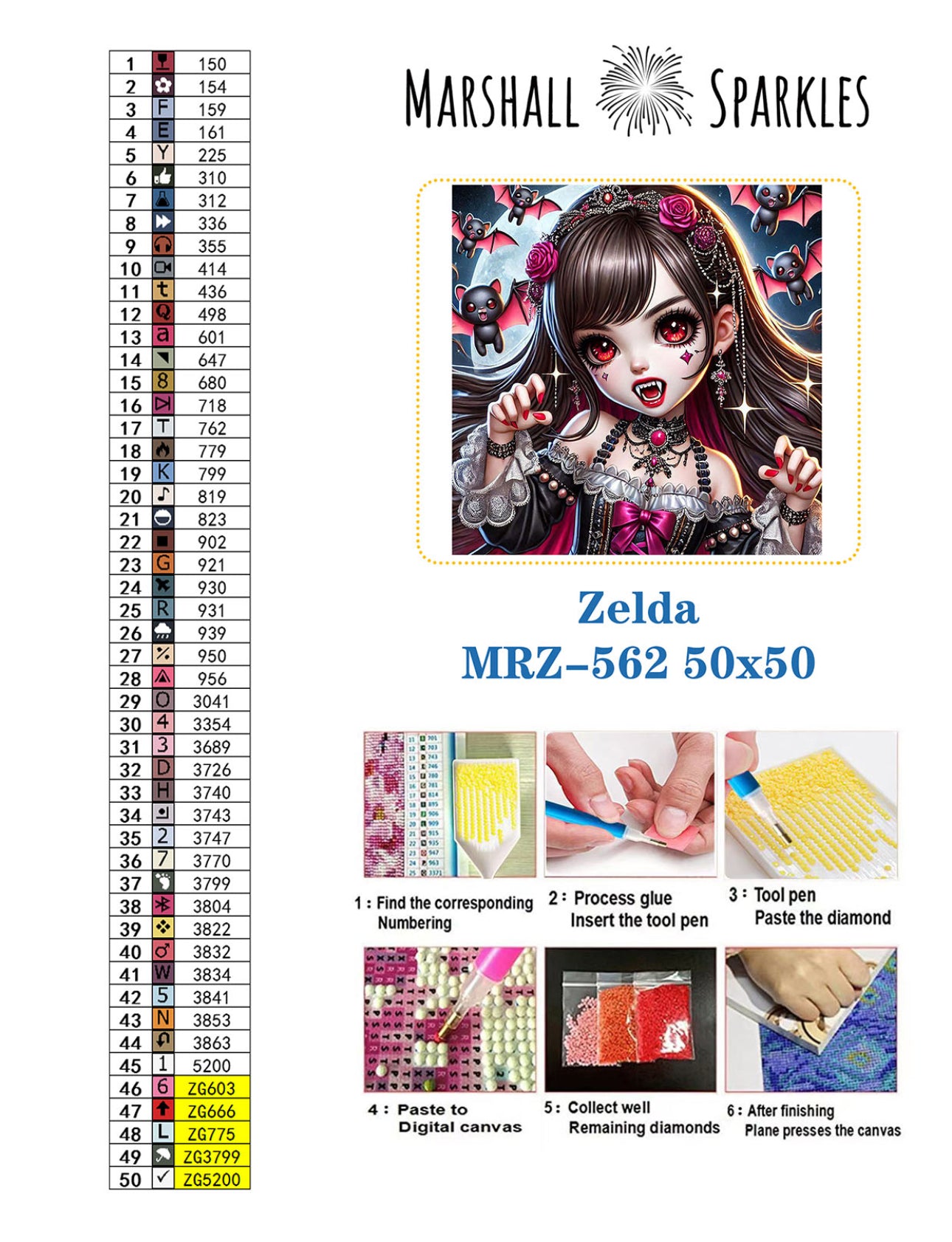 Zelda © 50x50 (print to order)