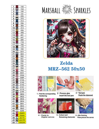 Zelda © 50x50 (print to order)