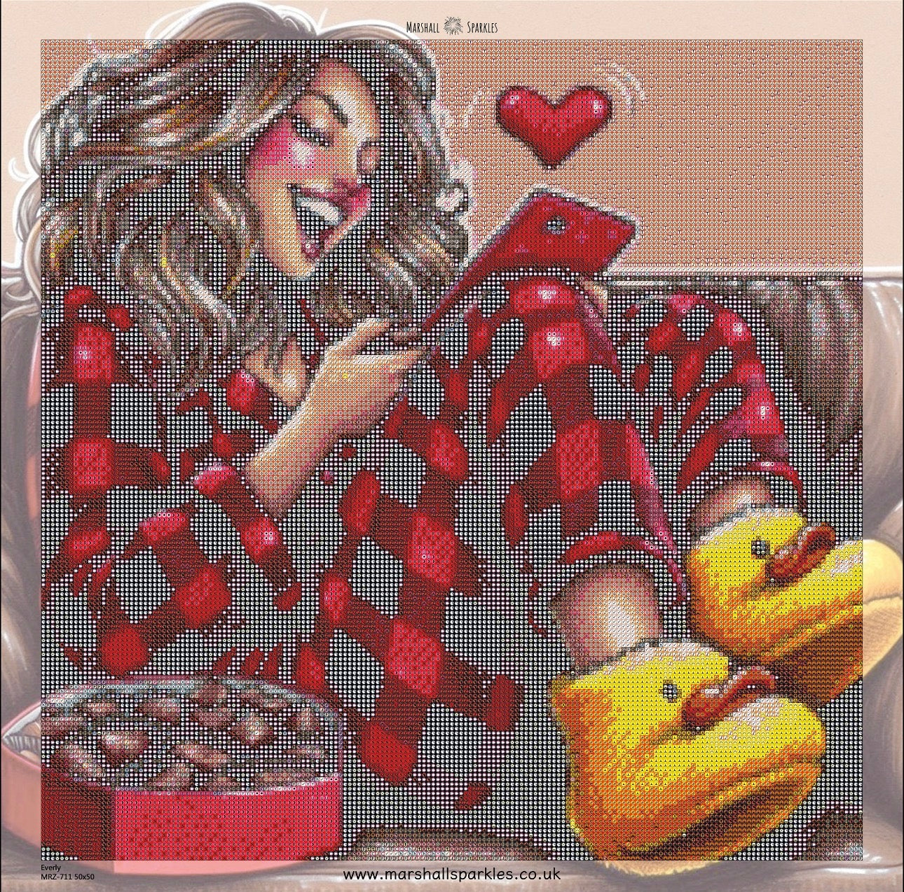 Everly ©  50x50 (print to order)