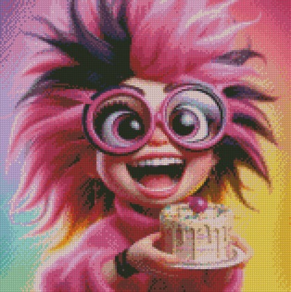 March Happy birthday Claire © 40x40 Round Fairy Drill