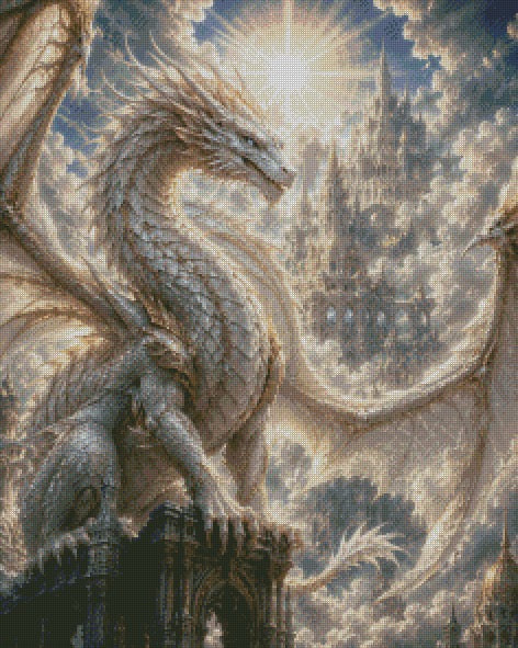 The Ivory Dragon © 60x75 by CrazyLoneWolf