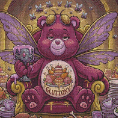 Snuggle Sin Bears - Gluttony ©  50x50 by RG Designs
