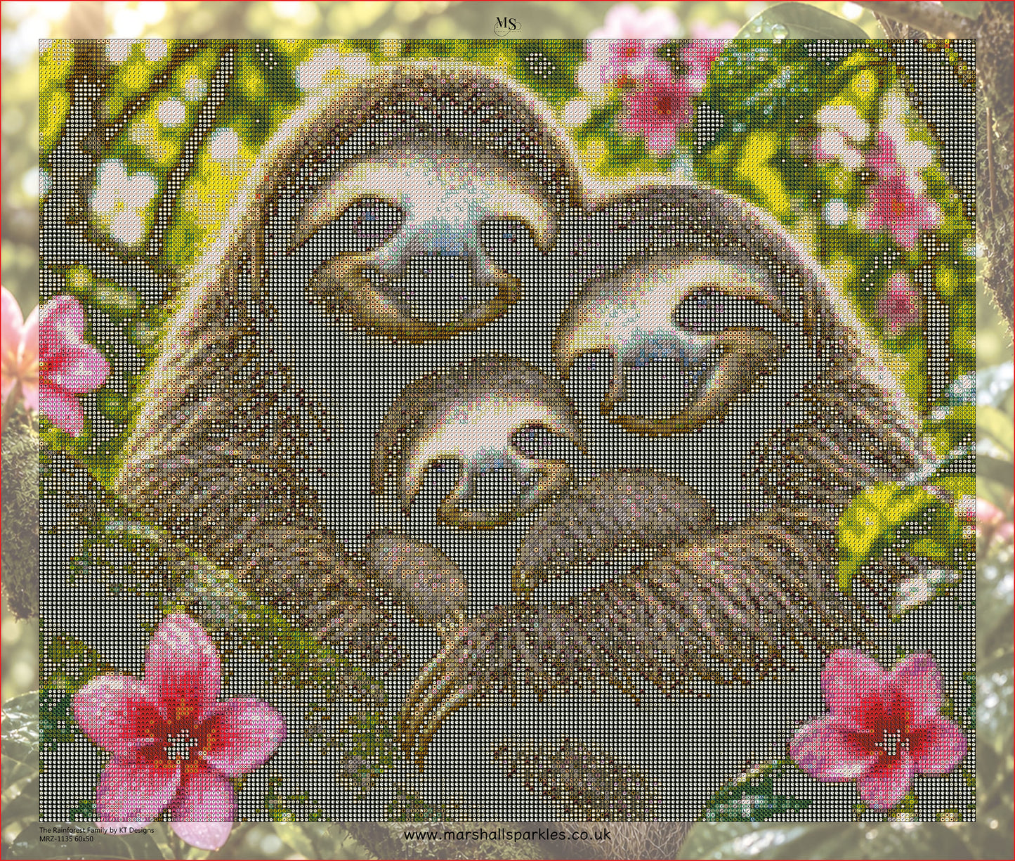 The Rainforest Family © 60x50 by KT Designs