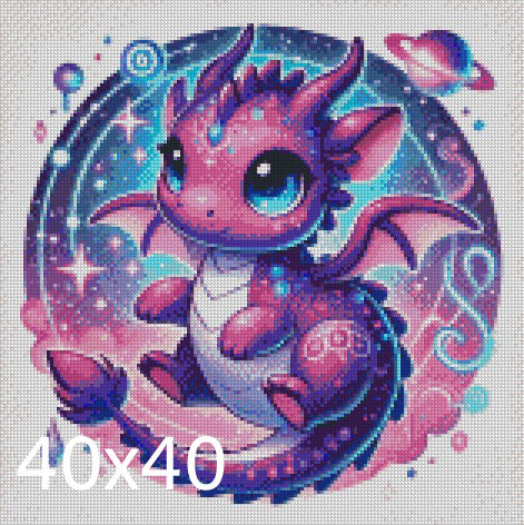 Planet Dragon © by Overton Designs 40x40