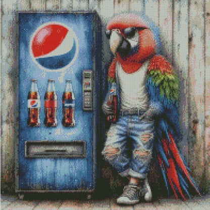 Rust & Fur - Parrot © 50x50 (print to order)