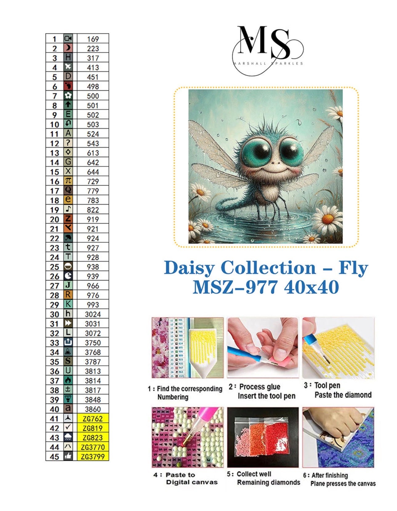 Daisy Collection - Fly © 40x40