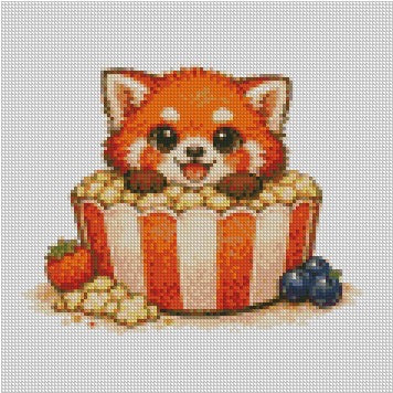 12 Months of Animal Popcorn © 30x30 (12 canvas + free birthday canvas)
