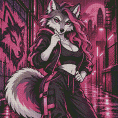 Nova the Wolf © 60x60 by CrazyLone Wolf