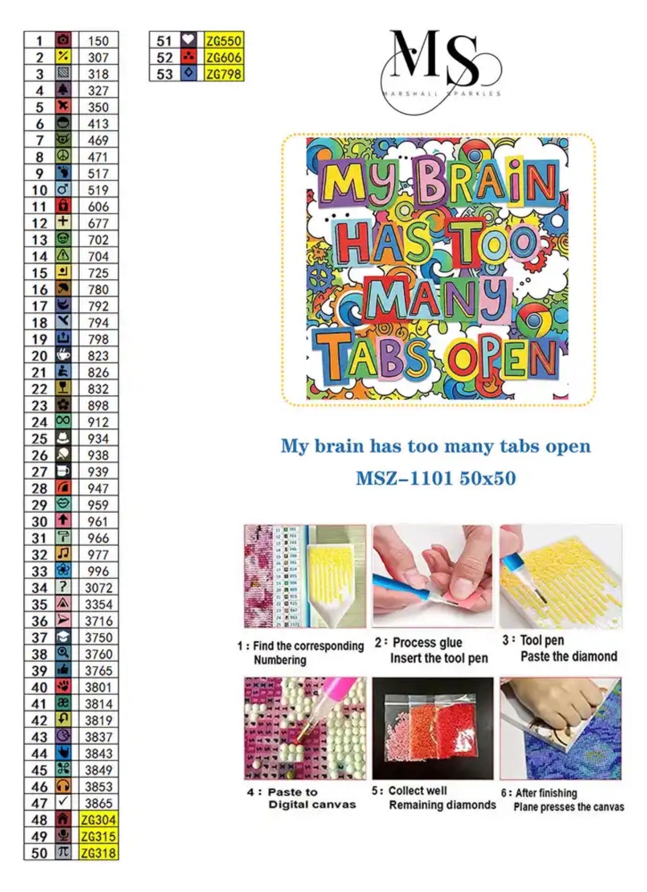 My brain has too many open tabs © 50x50