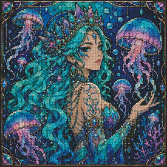 Jellyfish Empress © 70x70 by CrazyLone Wolf