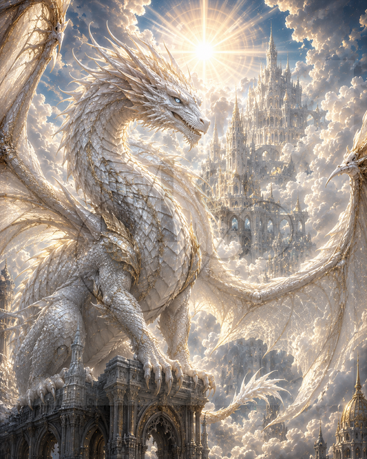 The Ivory Dragon © 60x75 by CrazyLoneWolf