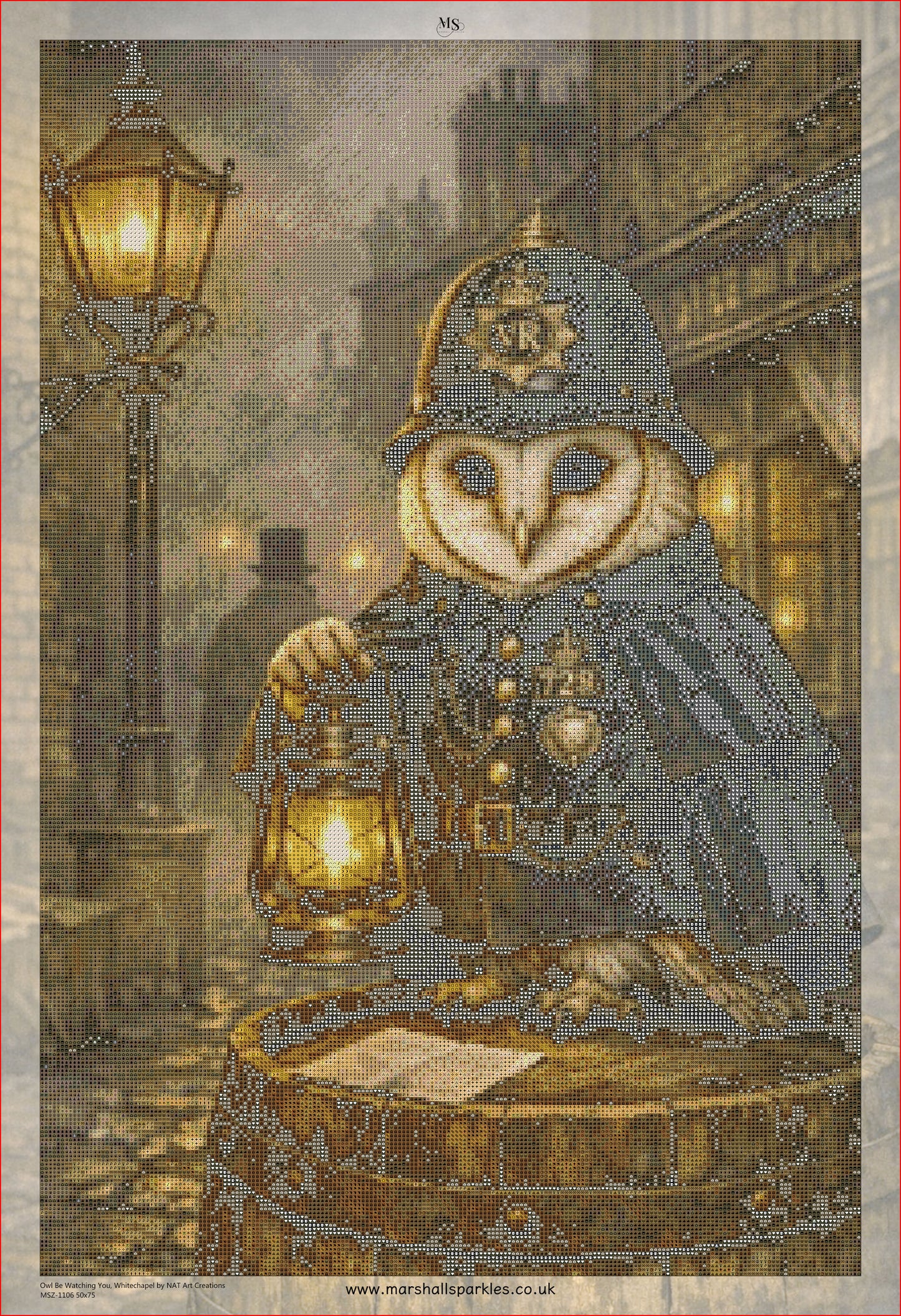 Owl Be Watching You, Whitechapel © 50x75 by NAT Art Creations