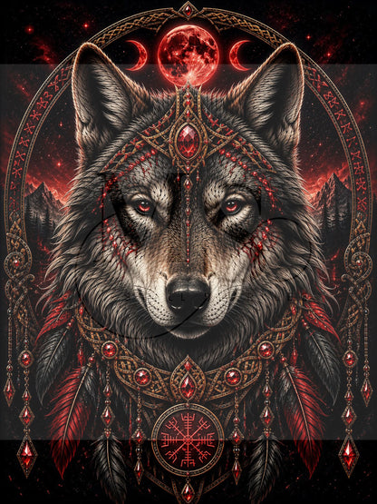 Blood Moon Guardian © 60x80 by CrazyLoneWolf