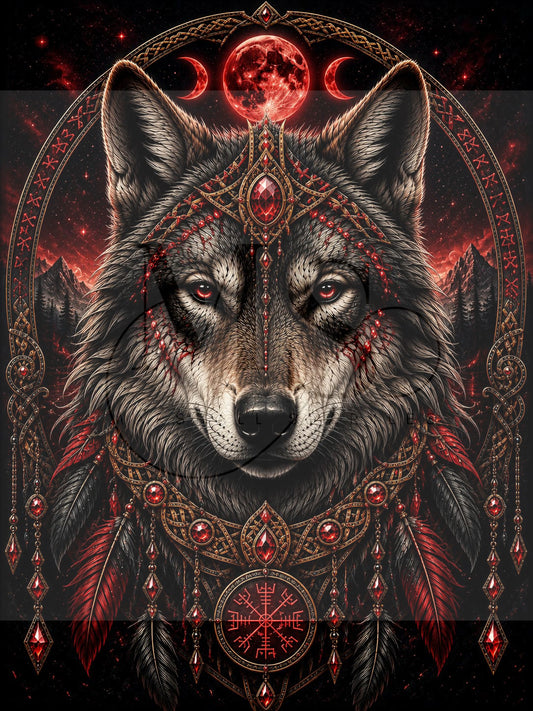 Blood Moon Guardian © 60x80 by CrazyLoneWolf