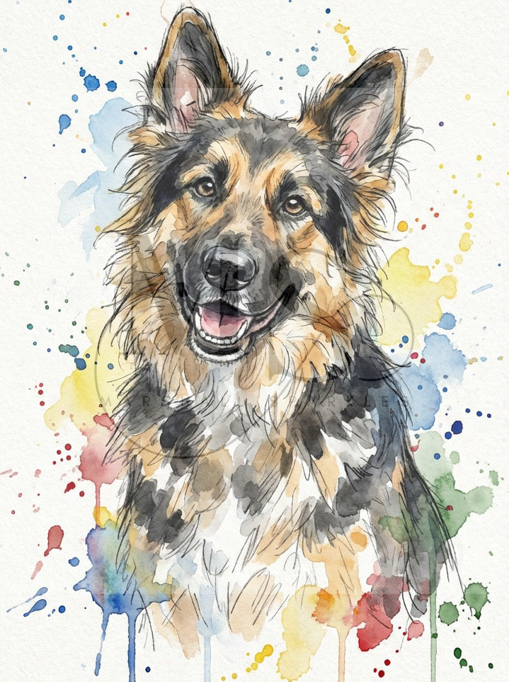 German Shepherd © 40x50 - (print to order)