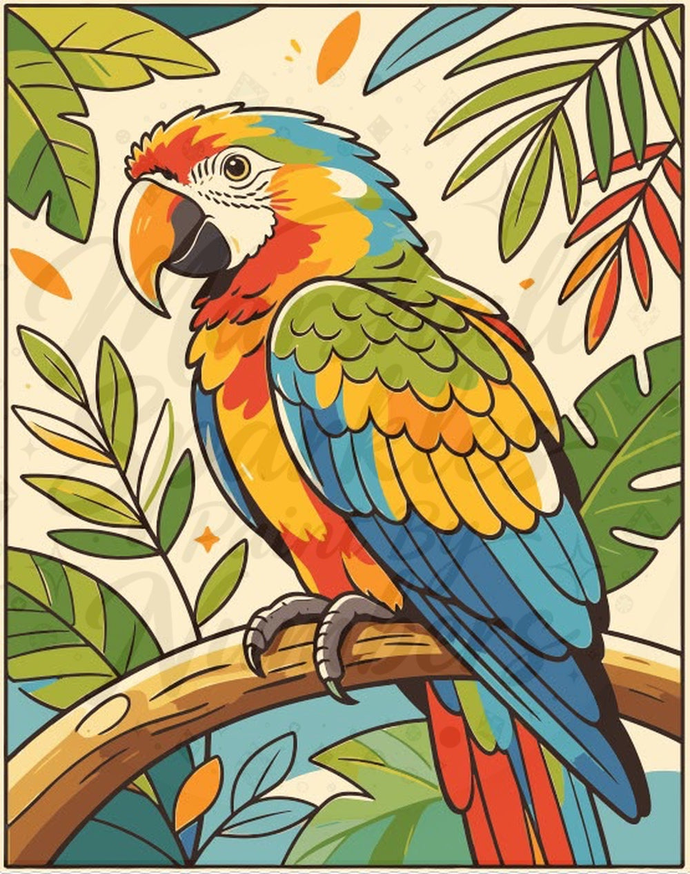 PBN - Parrot MS027 © 40x50