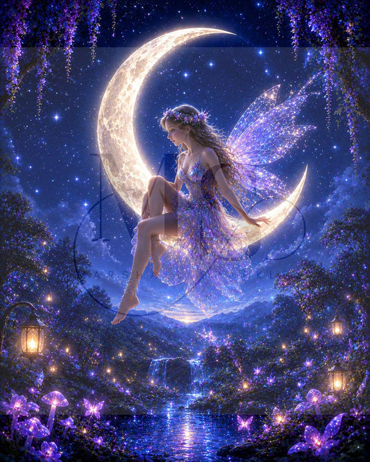 The Silver Winged Fairy © 60x75 by KT Designs