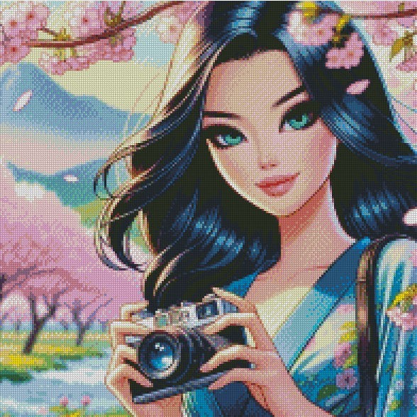 Orchid © 50x50 with Fairy by Katie Mayo-Jackson