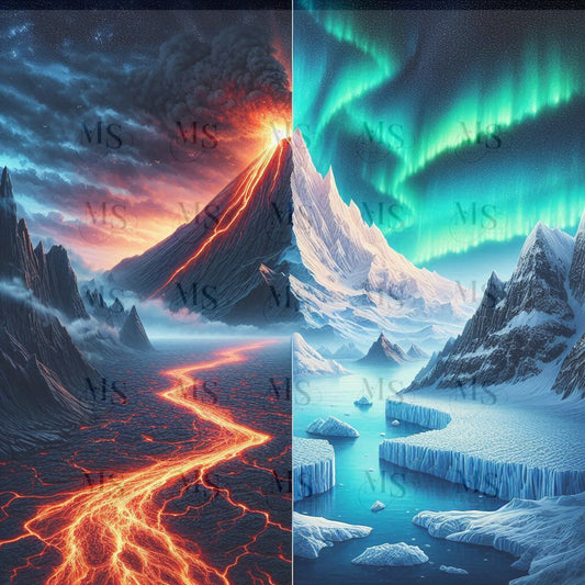 Fire & Ice Mountain © 60x60