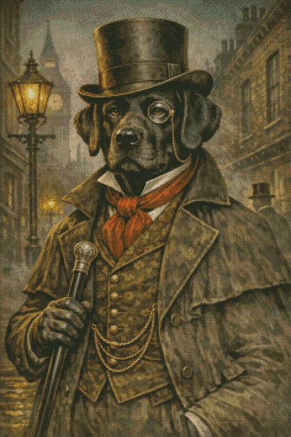 Larry the English Gentleman © 60x90 by NAT Art Creations