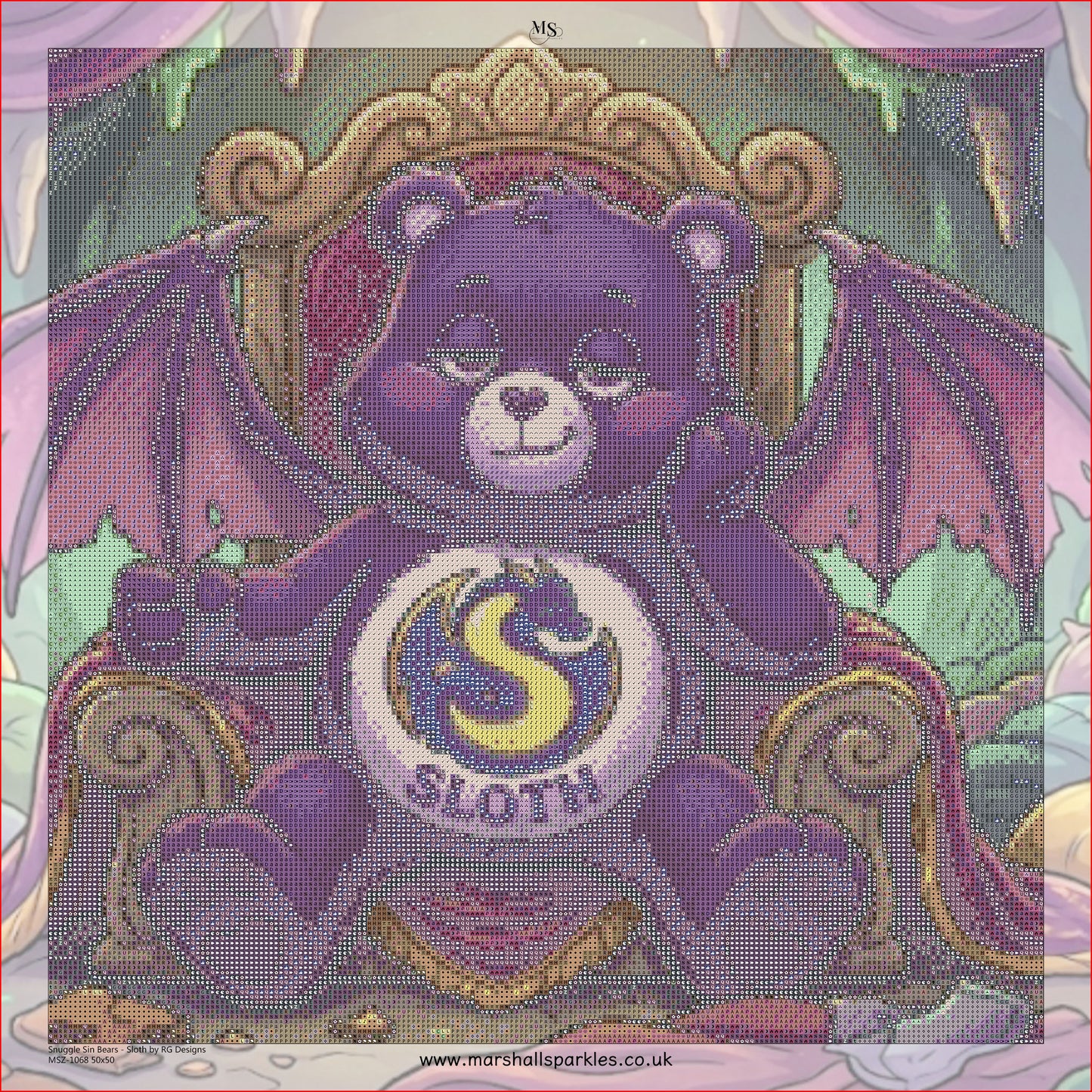 Snuggle Sin Bears - Sloth ©  50x50 by RG Designs