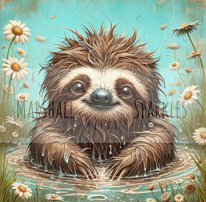 Daisy Collection - Sloth © 40x40