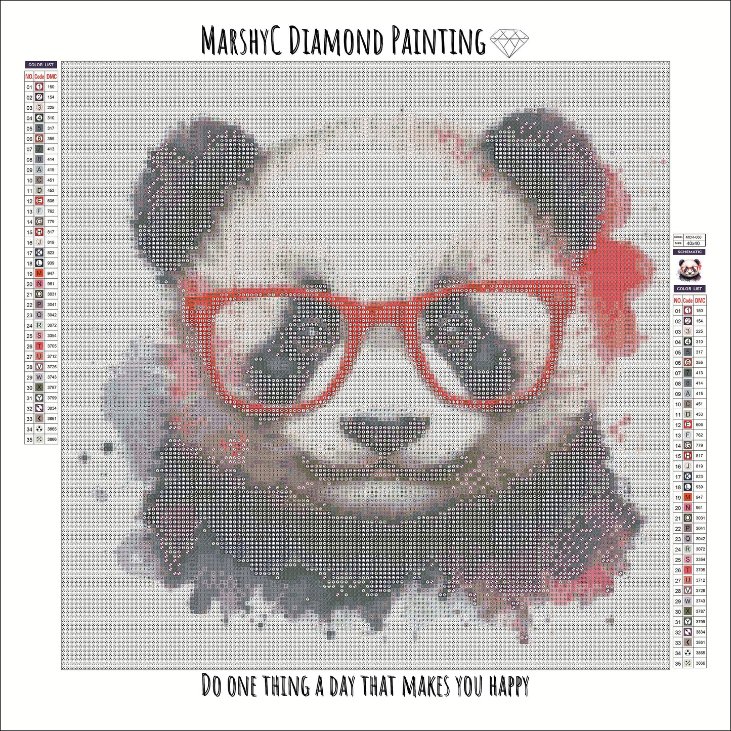 Panda Splash Glasses © 40x40