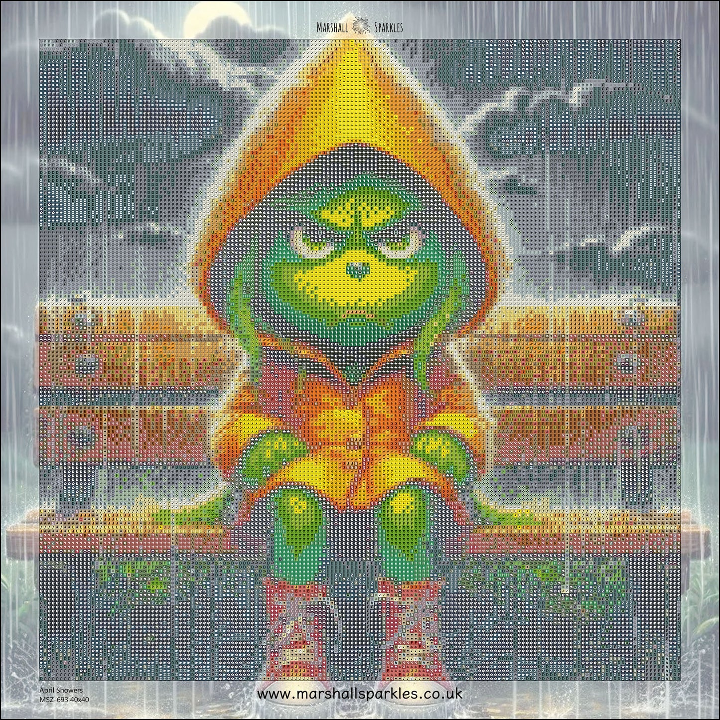 April April Showers © 40x40 Square Fairy Drill